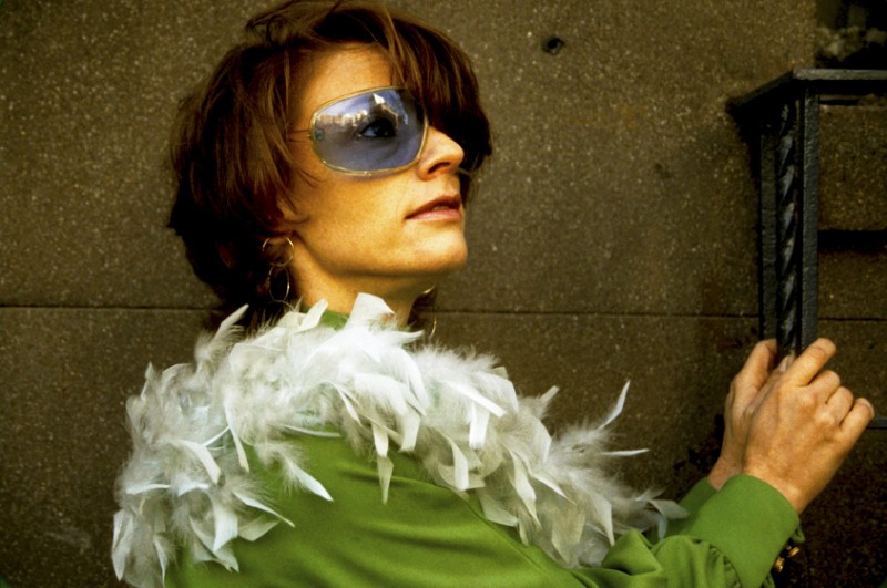 Andrea wearing Blue Sunglasses, © Margaret Schnipper, photographer